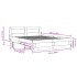Cama con cabecero madera de ingeniería roble Sonoma 150x200