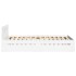 Estructura de cama con cabecero sin colchón blanco 90x200