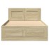 Cama con cabecero madera de ingeniería roble Sonoma 90x190