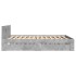 Cama con cabecero madera de ingeniería gris hormigón 120x190