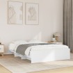 Estructura de cama madera de ingeniería blanca 140x200 cm