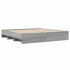 Estructura de cama madera de ingeniería gris Sonoma 200x200