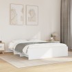 Estructura de cama sin colchón blanca 160x200 cm
