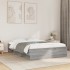 Estructura de cama madera de ingeniería gris Sonoma 140x200