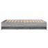 Estructura de cama madera de ingeniería gris Sonoma 140x200