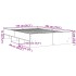 Estructura de cama madera de ingeniería gris Sonoma 140x200