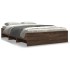 Estructura de cama sin colchón madera marrón roble 120x200