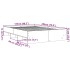 Estructura de cama sin colchón madera marrón roble 120x200