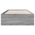 Estructura de cama madera de ingeniería gris Sonoma 100x200