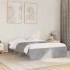 Estructura de cama madera de ingeniería gris hormigón