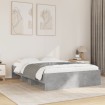 Estructura de cama madera de ingeniería gris hormigón 135x190cm