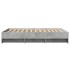 Estructura de cama madera de ingeniería gris hormigón