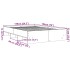 Estructura de cama madera de ingeniería gris hormigón