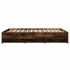 Estructura de cama sin colchón madera roble ahumado 140x190