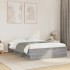 Estructura de cama madera de ingeniería gris Sonoma 135x190