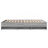 Estructura de cama madera de ingeniería gris Sonoma 135x190