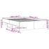 Estructura de cama madera de ingeniería gris Sonoma 135x190