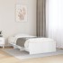 Estructura de cama madera de ingeniería blanca 75x190
