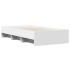 Estructura de cama madera de ingeniería blanca 75x190