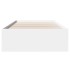 Estructura de cama madera de ingeniería blanca 75x190