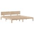 Estructura de cama con cajones madera maciza de pino 200x200
