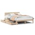 Estructura de cama con cajones madera maciza de pino