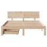 Estructura de cama con cajones madera maciza de pino