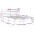 Cama sin colchón madera maciza pino marrón cera 150x200