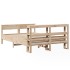 Estructura de cama sin colchón madera de pino maciza 120x200