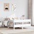 Estructura de cama sin colchón madera de pino blanca 140x190
