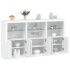 Aparador con luces LED blanco 181,5x37x100
