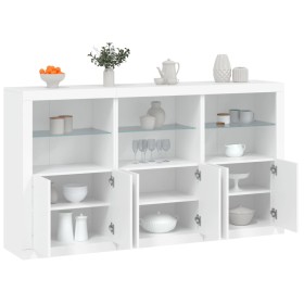 Aparador con luces LED blanco 181,5x37x100