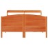 Estructura de cama sin colchón madera maciza marrón 120x190