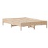 Estructura de cama sin colchón madera de pino blanco 150x200