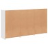 Aparador con luces LED blanco 181,5x37x100