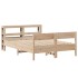 Estructura de cama sin colchón madera maciza de pino 120x190