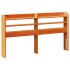 Cama sin colchón madera maciza de pino marrón cera 160x200