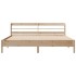 Estructura de cama sin colchón madera maciza de pino 180x200