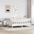 Estructura de cama sin colchón madera maciza blanca 200x200