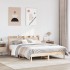 Estructura de cama sin colchón madera maciza de pino 140x190