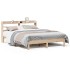 Estructura de cama sin colchón madera maciza de pino 140x190
