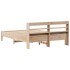 Estructura de cama sin colchón madera maciza de pino 140x190
