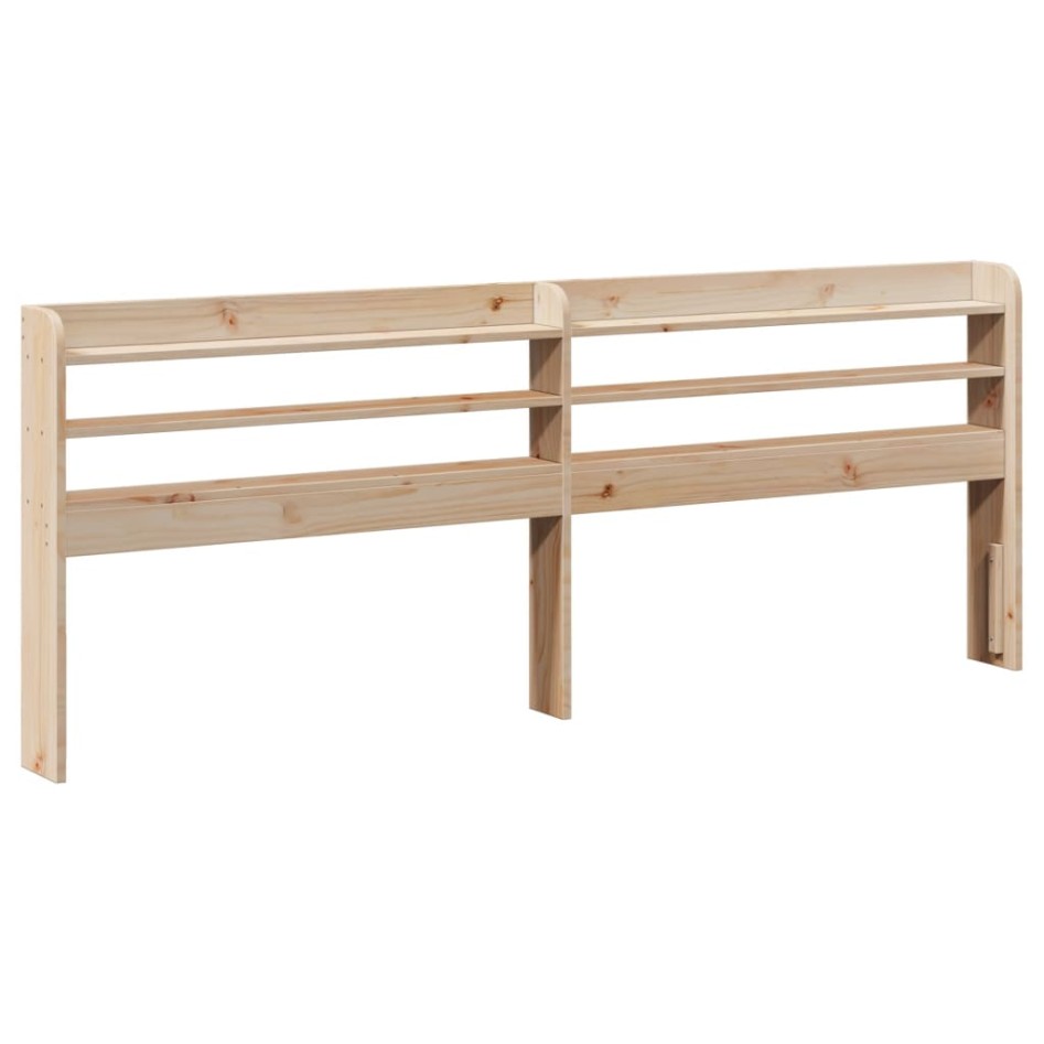 Estructura de cama sin colchón madera maciza de pino 140x190