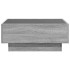 Mesa de centro y LED madera ingeniería gris Sonoma 70x50x30
