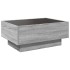 Mesa de centro y LED madera ingeniería gris Sonoma 70x50x30