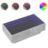 Mesa de centro y LED madera ingeniería gris hormigón