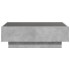 Mesa de centro y LED madera ingeniería gris hormigón