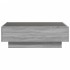 Mesa de centro y LED madera ingeniería gris Sonoma 90x50x30