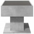 Mesa de centro y LED madera ingeniería gris hormigón