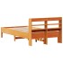Estructura de cama sin colchón madera maciza marrón 75x190